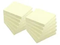 Notes LYRECO recycled 76x76mm gul 12/fp - Primmeshiper