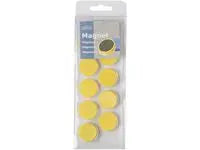 Magnetknappar ACTUAL 25mm gul 10/fp - Primmeshiper