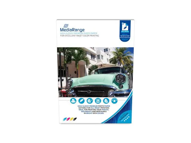 Fotopapper MEDIARANGE A4 glossy 50/fp - Primmeshiper