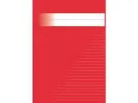 Skrivhäfte A4 linj. 8,5mm röd 120/fp - Primmeshiper