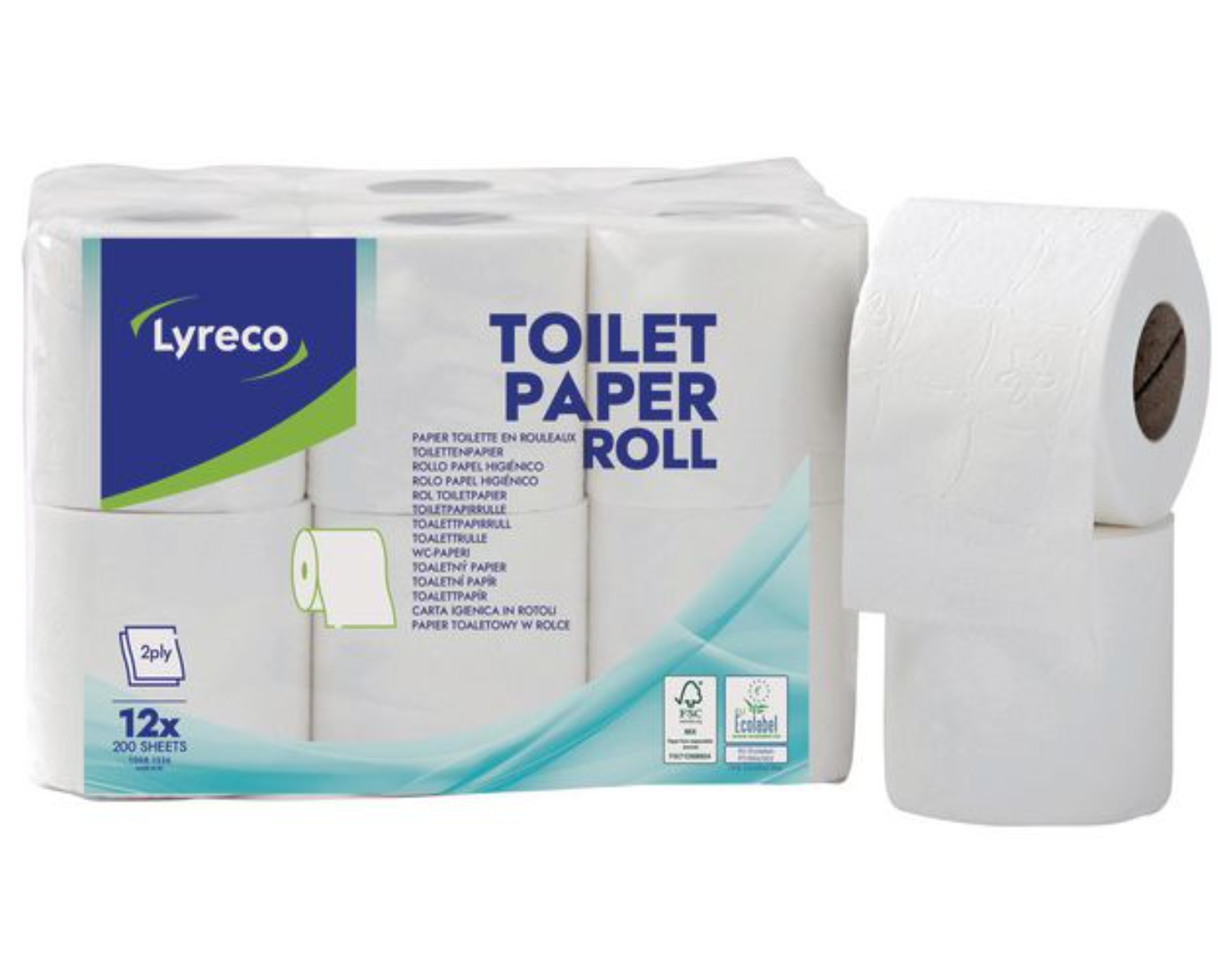 Toalettpapper LYRECO 22m 12/fp - Primmeshiper